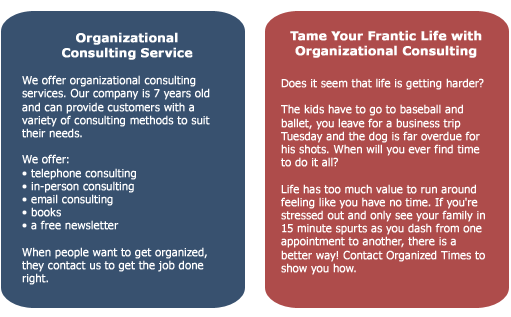 Website Copywriting Samples