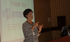 Karon speaking on SEO & web copywriting