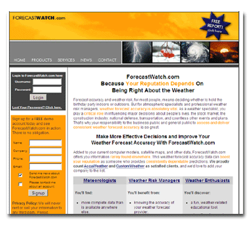 search engine copy for weather site