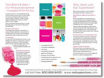 Private Label Nail Products brochure