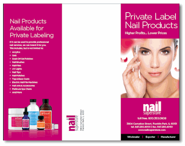 Private Label Nail Products brochure