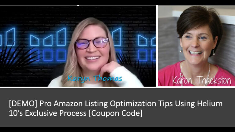 [DEMO] Pro Amazon Listing Optimization Tips Using Helium 10’s Exclusive Process [Coupon Code]