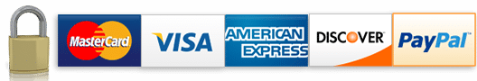 We accept major credit cards and PayPal We accept major credit cards and PayPal