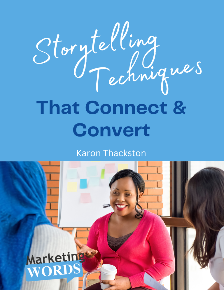 Women sharing stories over coffee. These stories help you sell more than any other marketing technique