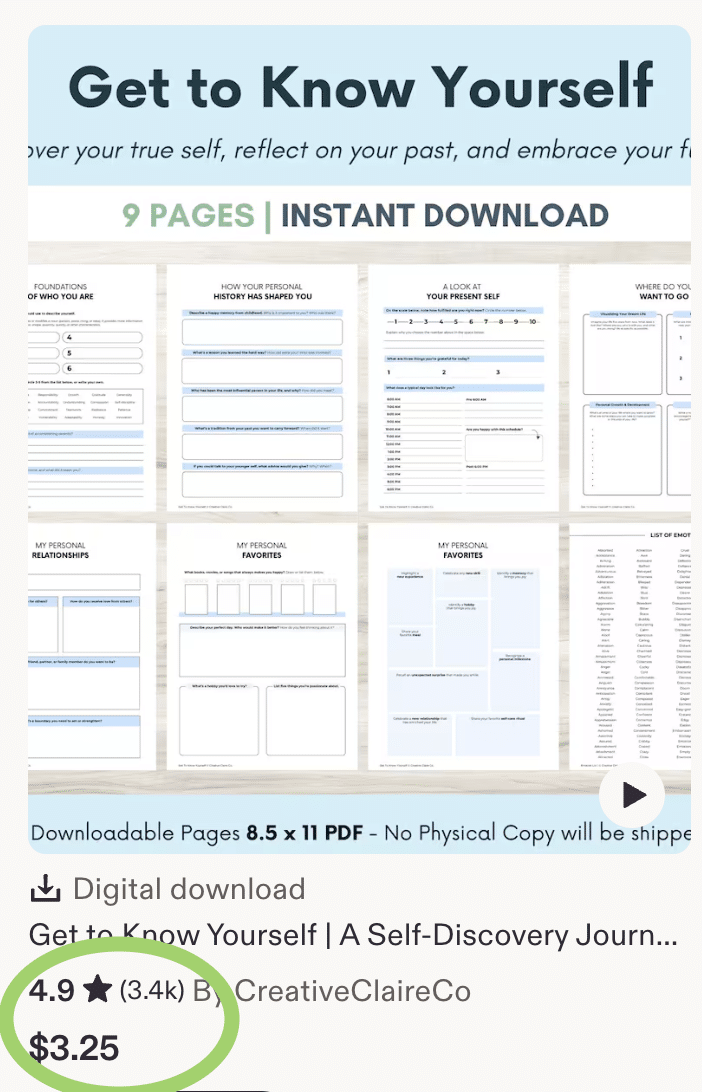 get-to-know-yourself-journal-etsy-example digital journal example 5